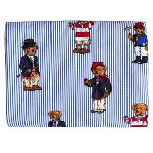 Polo Ralph Lauren Teddy Twim size Blue and White Striped 100% cotton Fabric